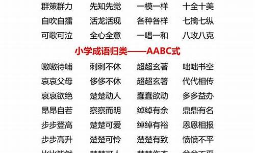 abac式的四字成语_abac式的四字成语有哪些成语