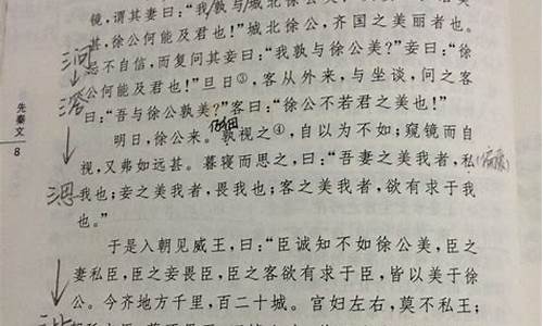 邹忌讽齐王纳谏原文及翻译_邹忌讽齐王纳谏原文及翻译注释